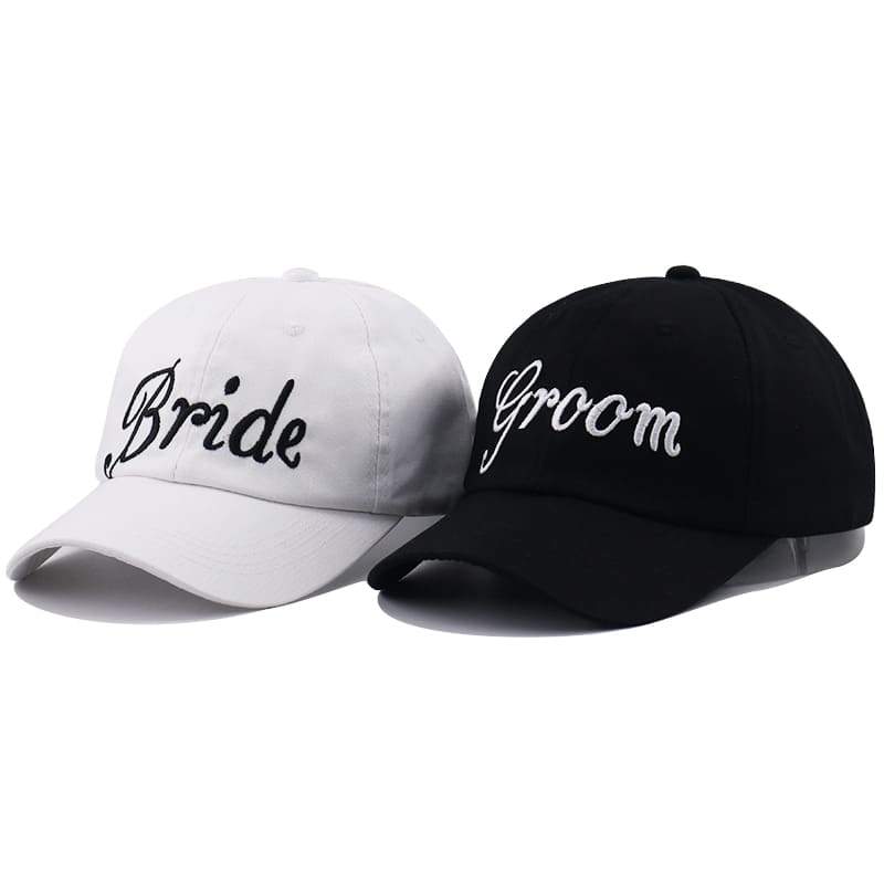 Bride and groom hats