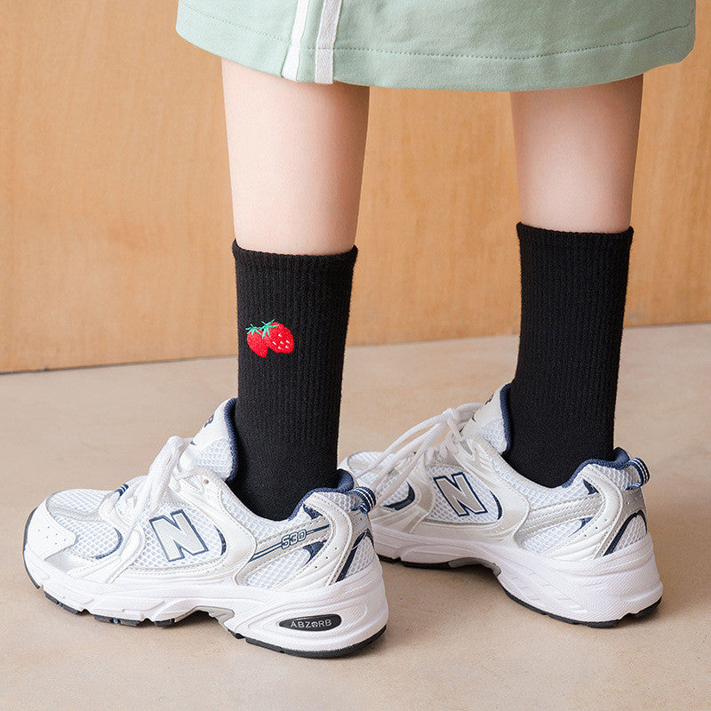 Fruits matching socks for couples