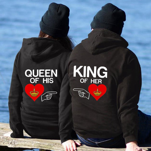 king and queen hoodie