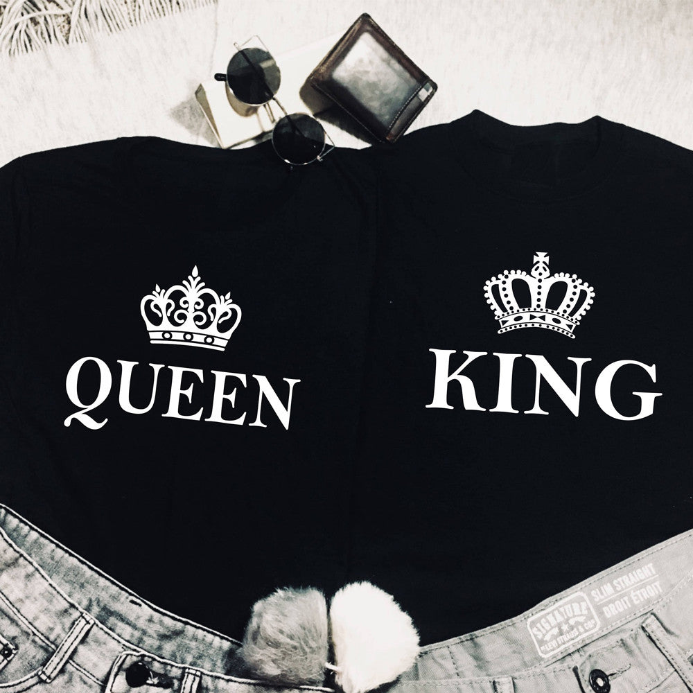 King and queen shirts royal