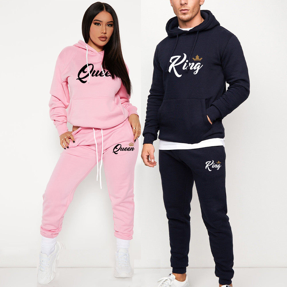 King queen jogger set
