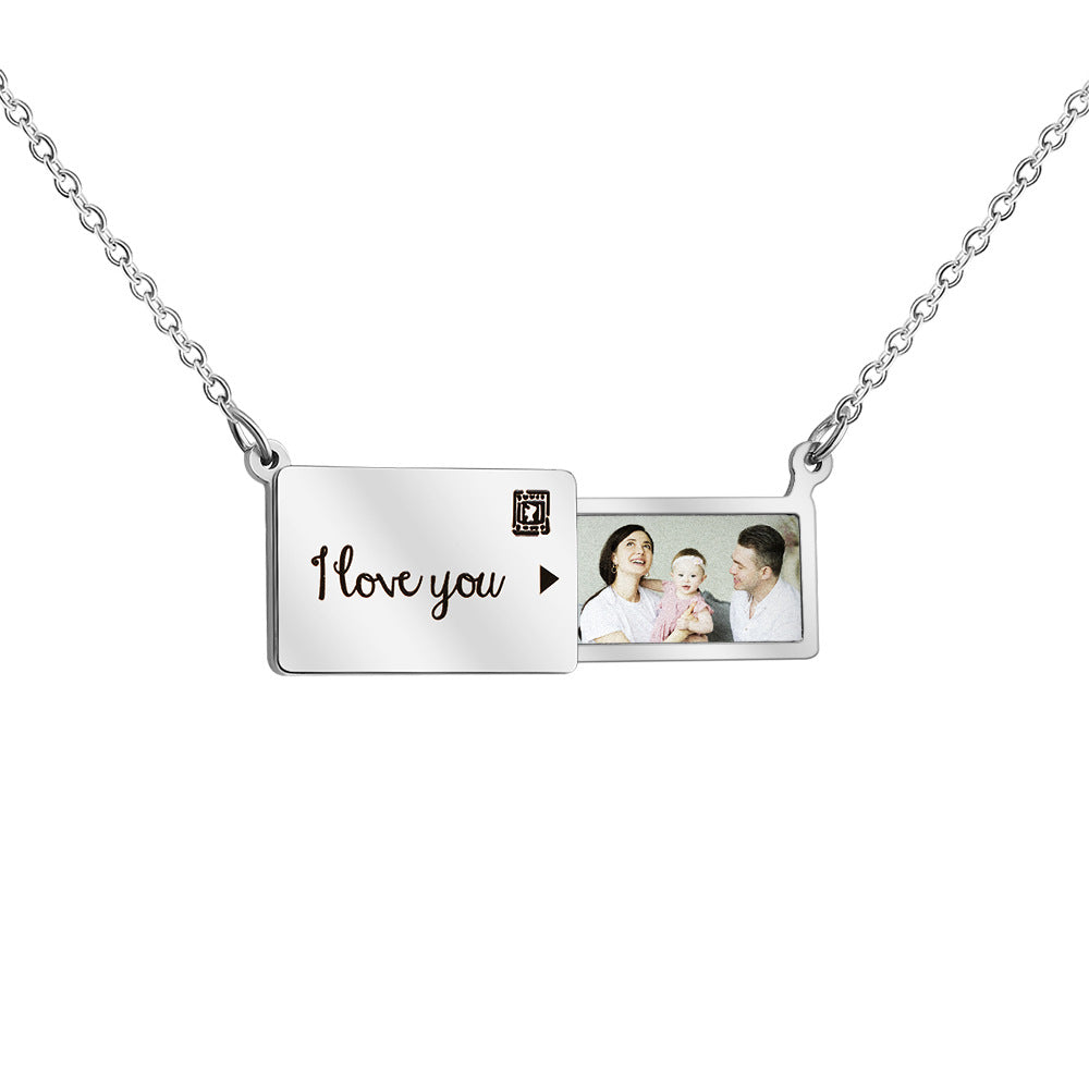 Personalised Love Letter Photo Necklace