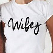 Matching couple shirts Hubby and Wifey