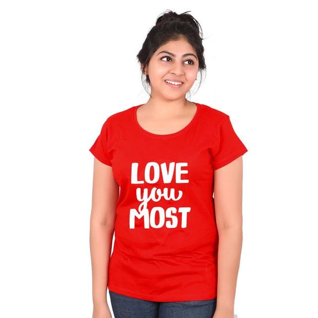 I love you more cute couple shirt