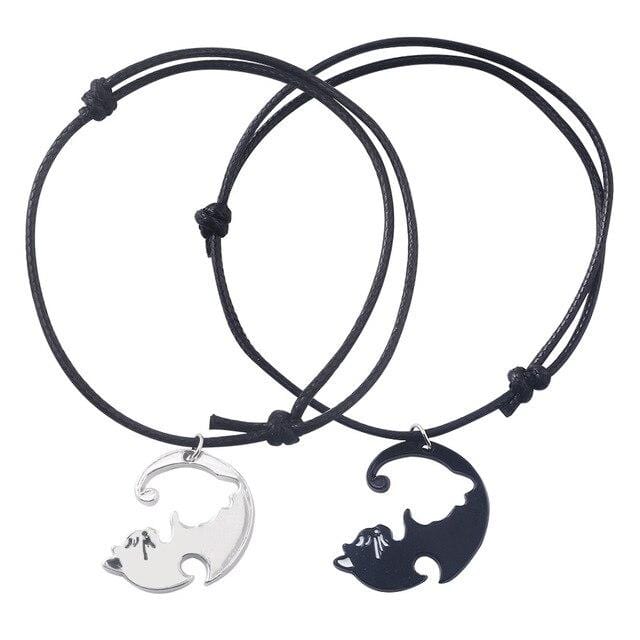 Matching cat bracelets