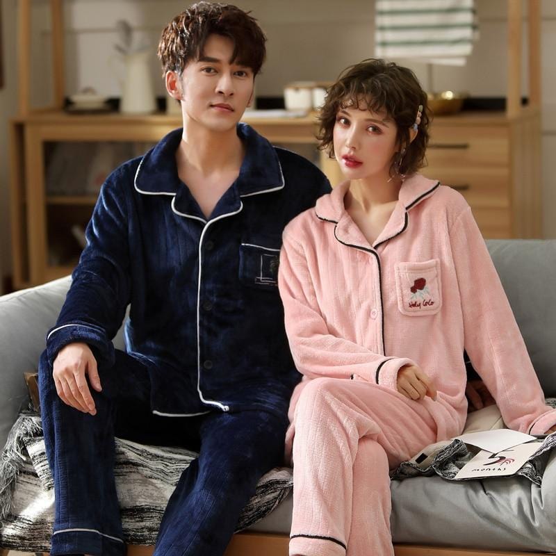 Couple pajamas christmas