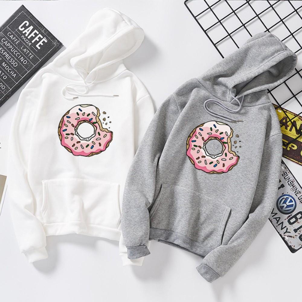 Couple hoodies Cute donuts