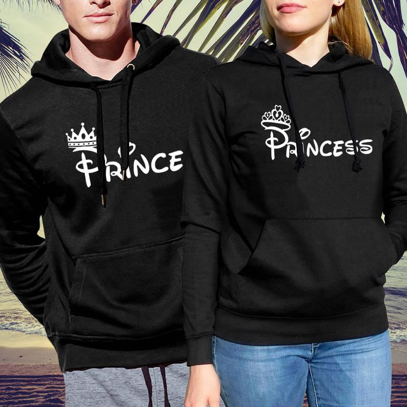 Couple Hoodie Prince and Princess