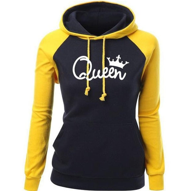 Queen hoodie red and black