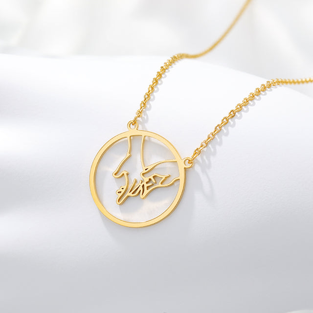 Promise necklace for couples