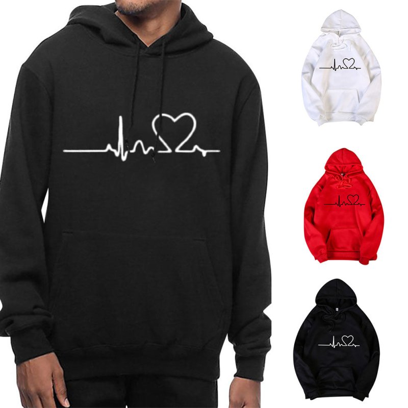 Couple hoodies heartbeat