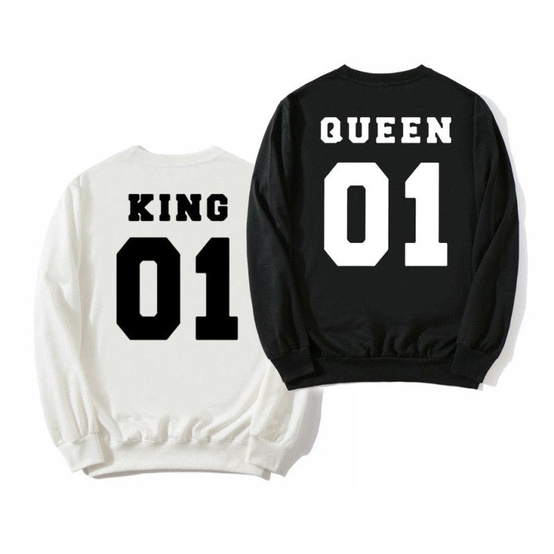 King and queen sweatshirts