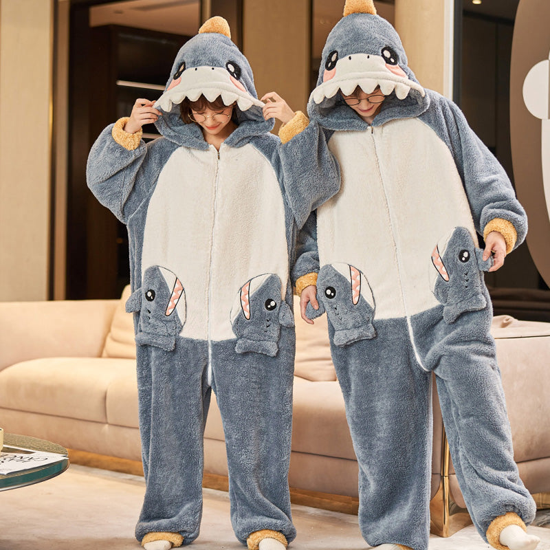 Shark couple onesies