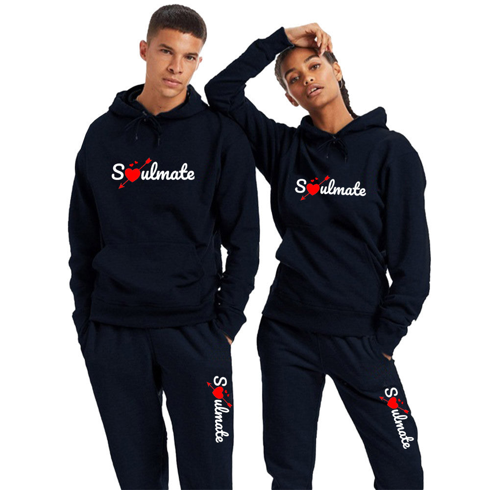 Soulmate matching couple tracksuits