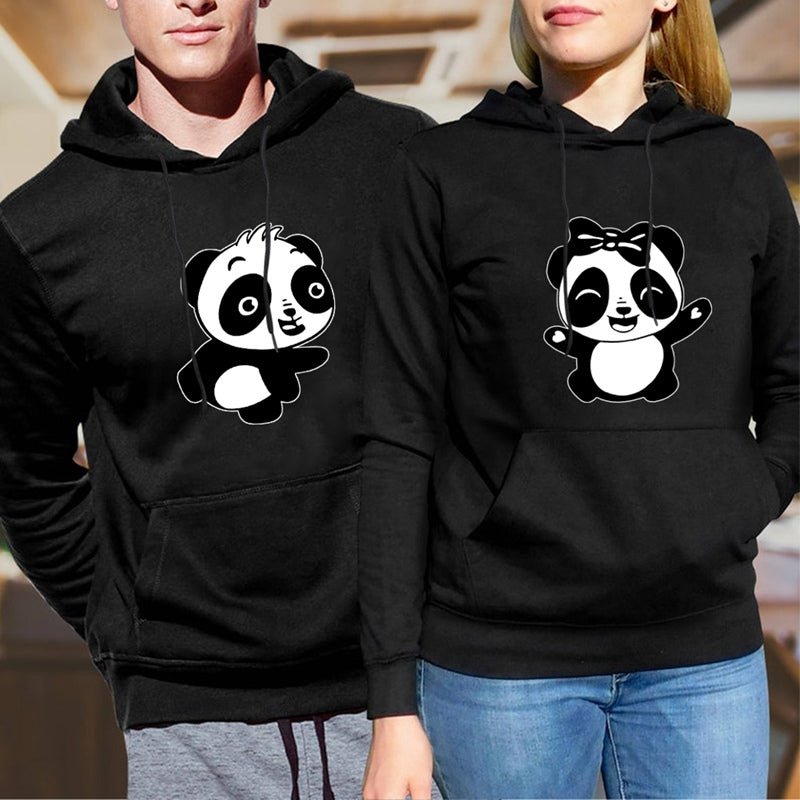 Panda hoodie for couple