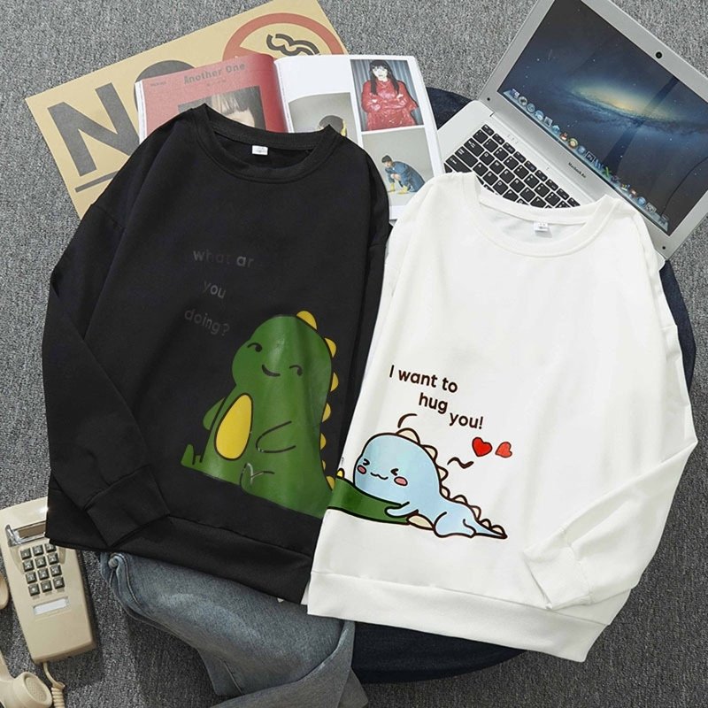 Dinosaur couple sweatshirt