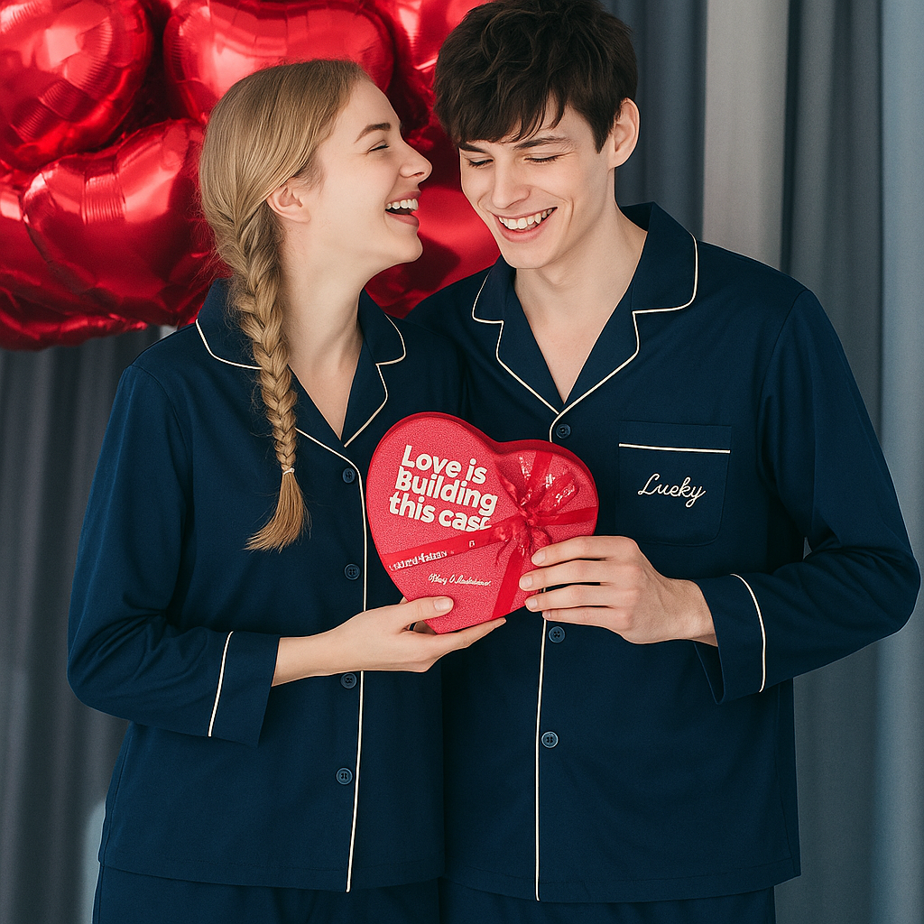 Couples valentines pajamas