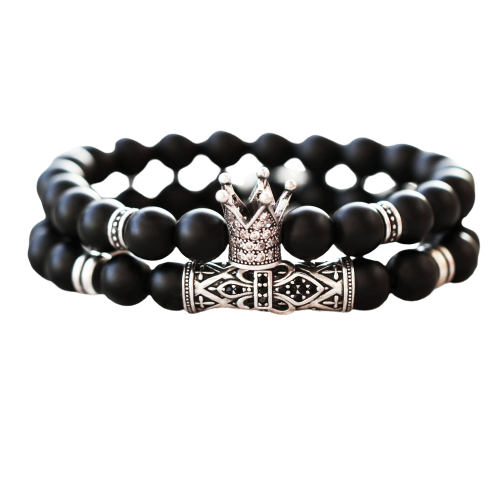 Couple crown bracelets