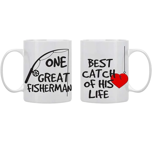 Couple Mugs Fishing